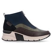 Rieker Ladies Wedge Front Zip Ankle Boot N6352-91 image