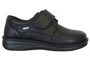 G-Comfort Black Men's Extra Wide Velcro Shoe P-3708 image