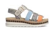 Rieker Ladies Velcro Low Wedge Sandal V7904-90 image