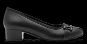 Jana Ladies Low Block Heel Court Shoe 22368-45 001