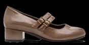 Jana Ladies Double Strap Block Heel Shoe 24366-45 345 image