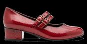 Jana Ladies Double Strap Block Heel Shoe 24366-45 567