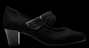 Jana Ladies Strap Heel Court Shoe 24464-001