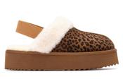 XTI Ladies Fur Lined Ugg Platform Slipper 144440