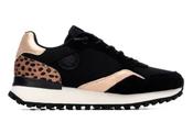 XTI Ladies Low Wedge Elastic Lace Athleisure Trainer 144161