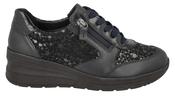 Easy B Poinsettia Ladies Laced Wedge 2V Stretch Bunion Shoe 75375N image