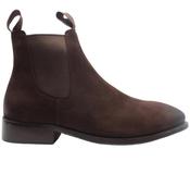 Harrison Men's Suede Leather Pull On Chelsea Boot H1-203 image