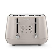 De'Longhi Eclettica 4 Slice Beige Toaster | CTY4003.BG