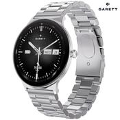 Garett Quantum Men's Smartwatch | QUANTUM SILVER STEEL
