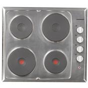 Nordmende 60CM 4 Zones Solid Plate Electric Hob Stainless Steel | HE62IX