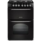 Rangemaster Classic 60cm Dual Fuel Cooker Black &amp; Chrome | CLA60DFFBL/C image
