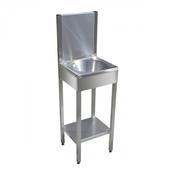 12" Wash Hand Basin With Back Splash- Floor Standing