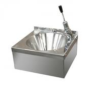 9" Wash Hand Basin &amp; Timed Elbow Tap