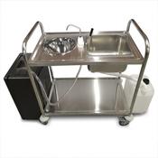 Portable Hand Wash Trolley - Double Bowl image