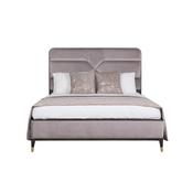 Diletta 6ft Bed Ebony Ecru Velvet image