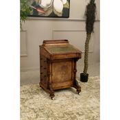 Victoiran Walnut and Satinwood Davenport