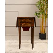 William IV Rosewood Inlaid Drop leaf Table with drawers image