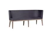 Falun Corner Bench - Dark Grey
