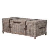 Calaya Grey Rattan Coffee Table with Storage