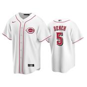 Men's Cincinnati Reds Johnny Bench Replica Home Jersey - White image