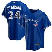 Men's Toronto Blue Jays Nate Pearson Player Name Jersey - Royal image