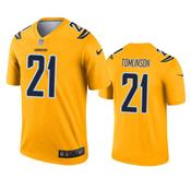 Men's San Diego Chargers LaDainian Tomlinson Inverted Legend Jersey - Gold image