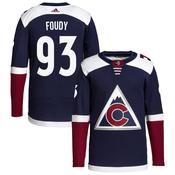 Colorado Avalanche #93 Jean-Luc Foudy Navy Alternate Authentic Pro Jersey image