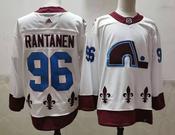 Men's Colorado Avalanche #96 Mikko Rantanen White 2021 Retro Stitched Jersey image