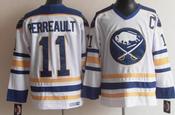 Men's Buffalo Sabres #11 Gilbert Perreault White Throwback CCM Jersey image