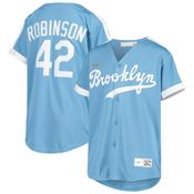 Youth Brooklyn Dodgers Jackie Robinson Alternate Cooperstown Collection Player Jersey - Light Blue image