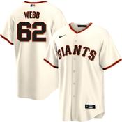 Men's San Francisco Giants Logan Webb Cool Base Replica Jersey - Cream image