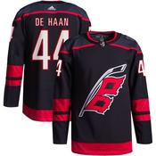 Carolina Hurricanes #44 Calvin de Haan Black Alternate Authentic Pro Jersey image