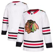 Chicago Blackhawks White Away Authentic Blank Jersey image