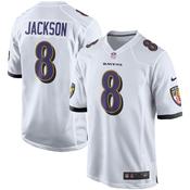 Men's Baltimore Ravens Lamar Jackson Player Game Jersey White image