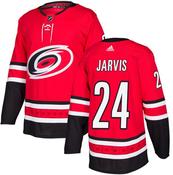 Men's Carolina Hurricanes #24 Seth Jarvis Red Stitched Hockey Jersey image
