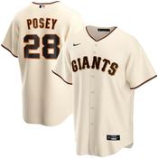 Mens San Francisco Giants Buster Posey Cool Base Replica Jersey Cream image