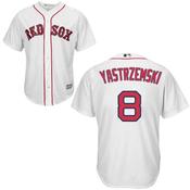Men's Boston Red Sox Carl Yastrzemski Replica Home Jersey - White image