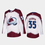 Men's Colorado Avalanche #35 Darcy Kuemper White Stitched Hochey Jersey image