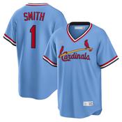 Men's St. Louis Cardinals Ozzie Smith Road Cooperstown Collection Player Jersey - Light Blue image
