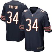 Men's Chicago Bears Walter Payton Game Jersey Navy Blue image