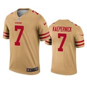Men's San Francisco 49ers Colin Kaepernick Inverted Legend Jersey - Gold image