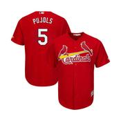Men's St. Louis Cardinals Albert Pujols Replica Alternate Jersey - Red image