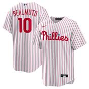Men's Philadelphia Phillies JT Realmuto Home Player Name Jersey - White image