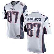 Men's New England Patriots Rob Gronkowski Game Jersey White image