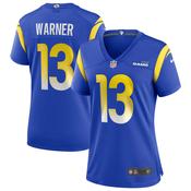 Women's Los Angeles Rams Kurt Warner Game Retired Player Jersey Royal Blue image