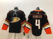 Men's Anaheim Ducks #4 Cam Fowler Black Home Authentic Stitched Hockey Jersey image