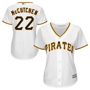 Women's Pittsburgh Pirates Andrew McCutchen Cool Base Replica Home Jersey - White image
