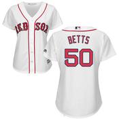Women's Boston Red Sox Mookie Betts Replica Home Jersey - White image