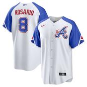 Men's Atlanta Braves Eddie Rosario 2023 City Connect Replica Jersey - White image