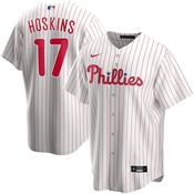 Youth Philadelphia Phillies Rhys Hoskins Home Player Jersey - White image